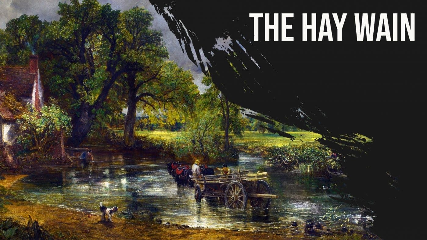 The Hay Wain is created by John Constable