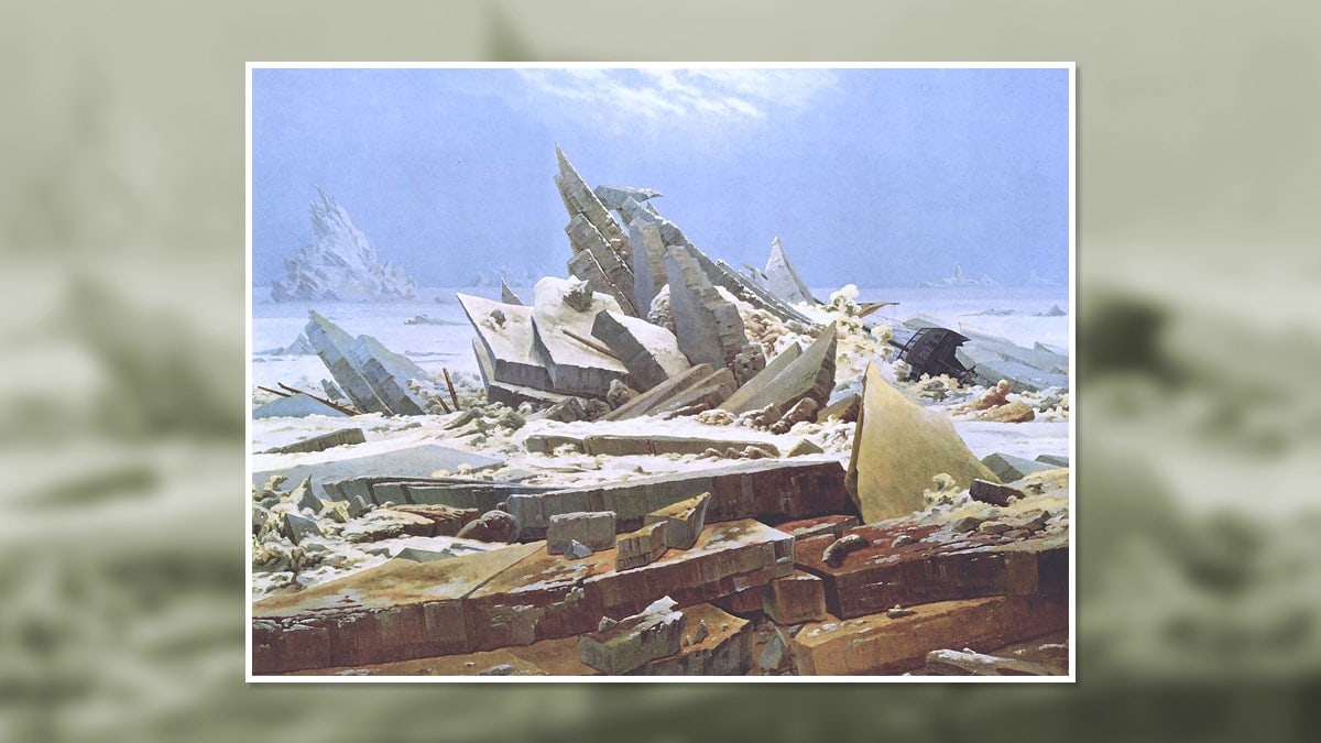 The Sea of Ice by Caspar David Friedrich