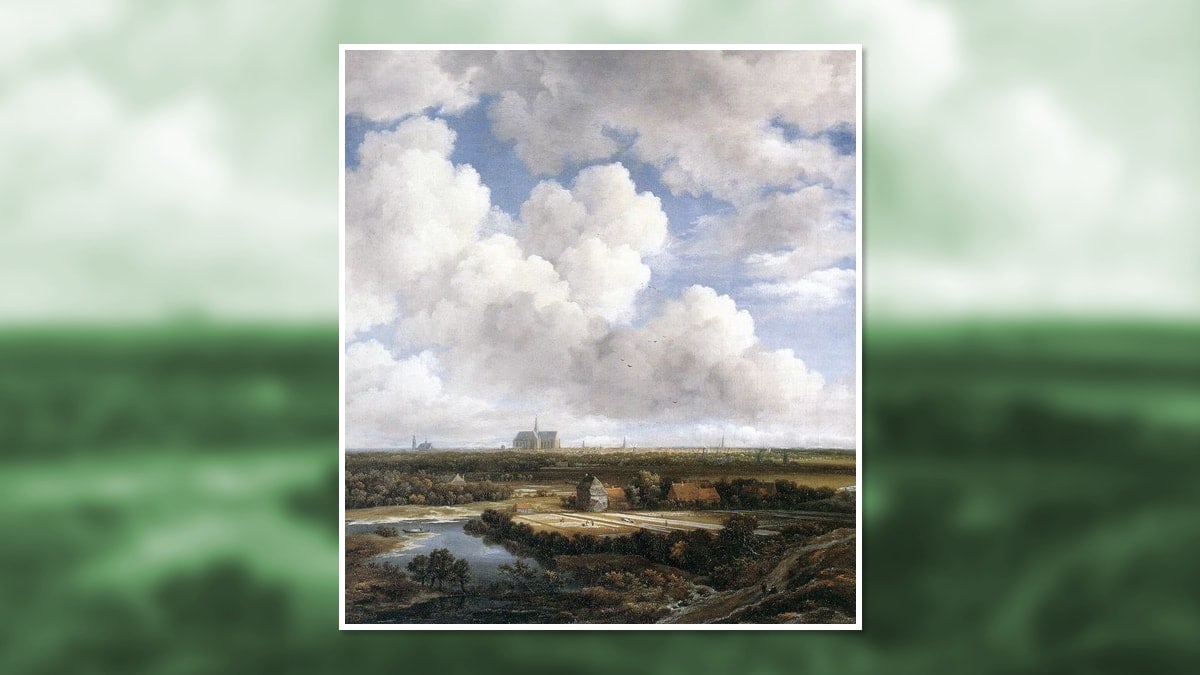 the famous landscape painting by Jacob Van Ruisdael