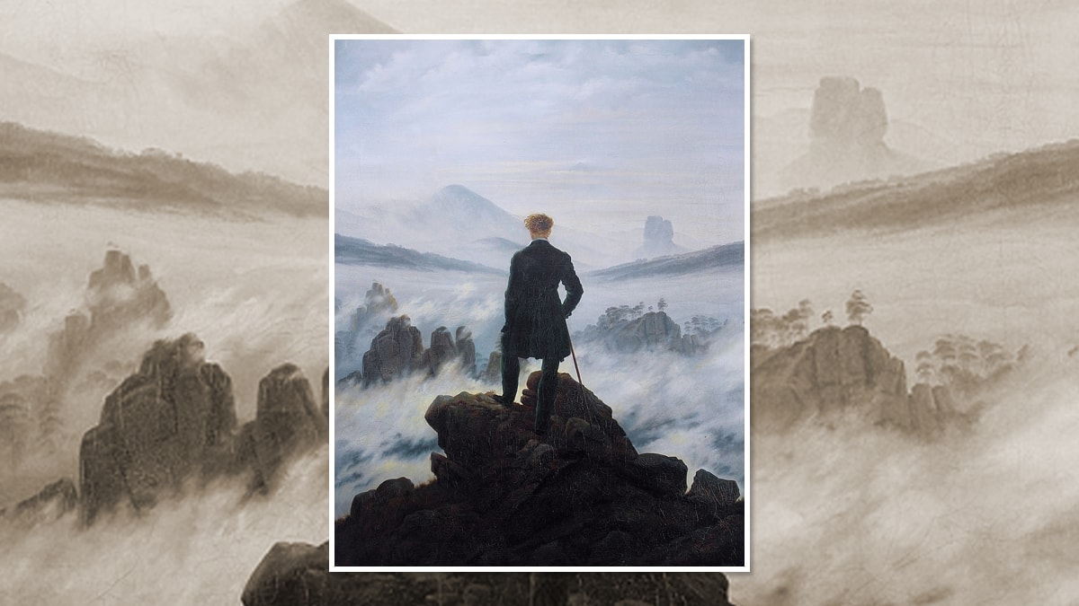 Wanderer Above the Sea of Fog is one of the famous landscape painting 