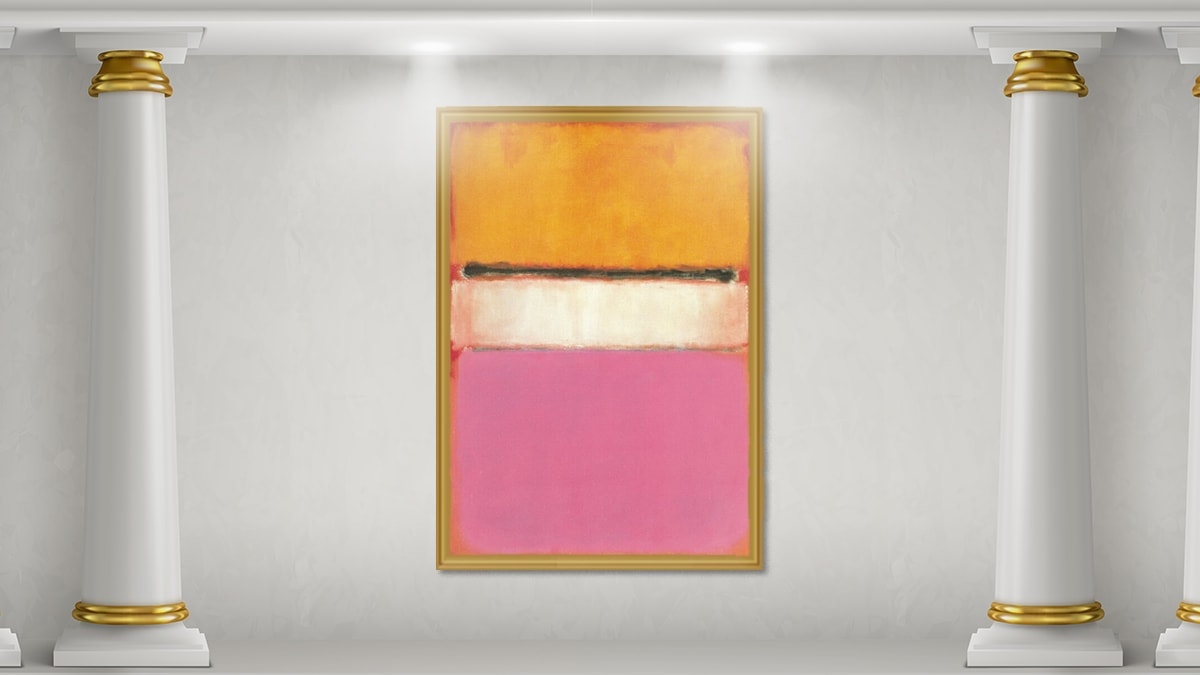 White Center (Yellow, Pink, Lavender On Rose) By Mark Rothko