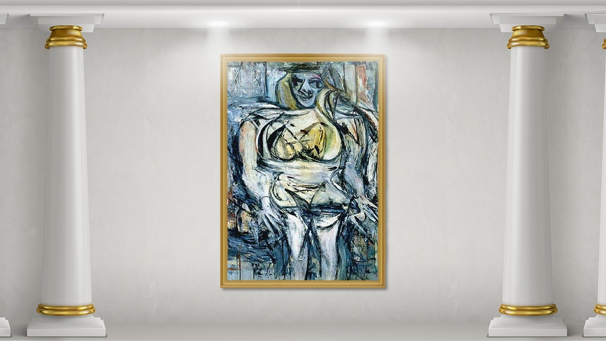 Woman III, is one of the famous abstract paintings. 