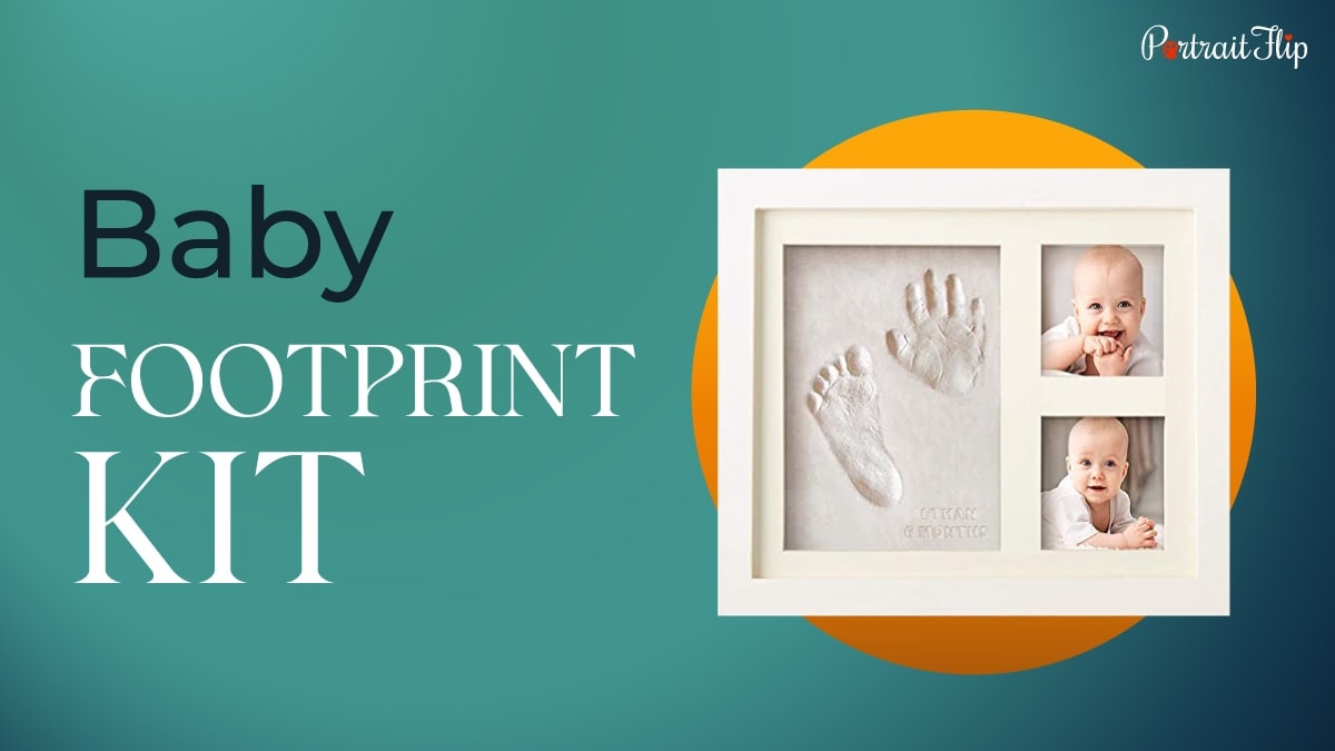 A square sized baby footprint.  