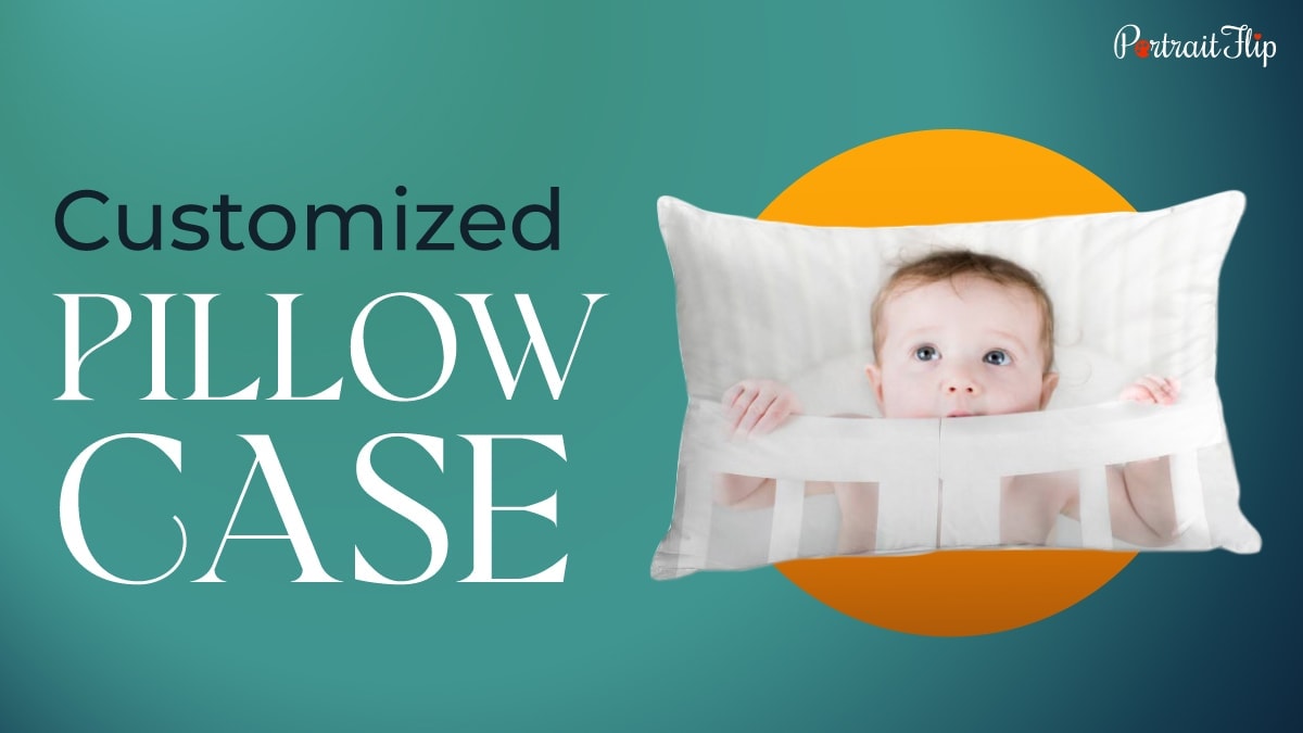 A baby face pillow case 