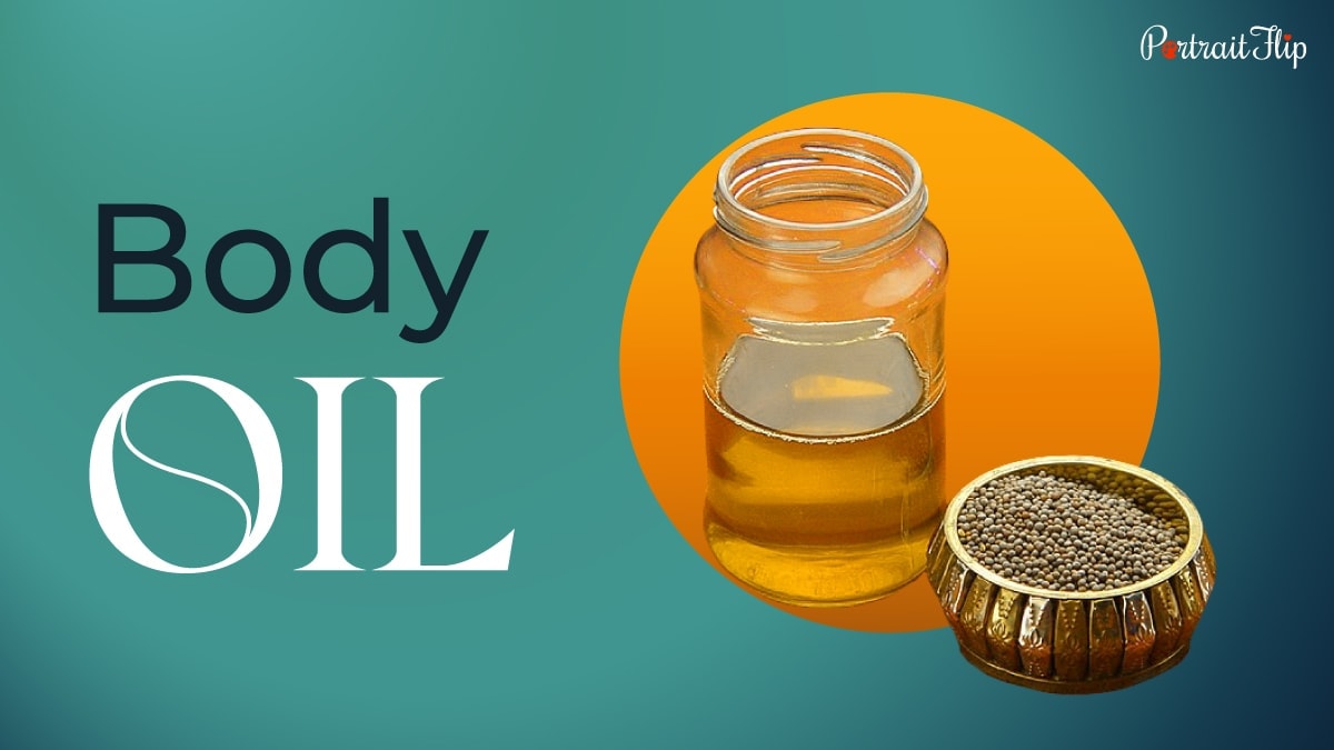 a jar of mustard oil