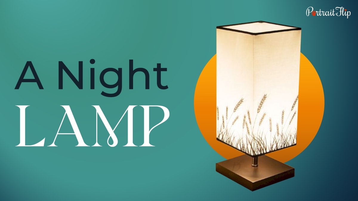 a luminous rectangle shaped night lamp 