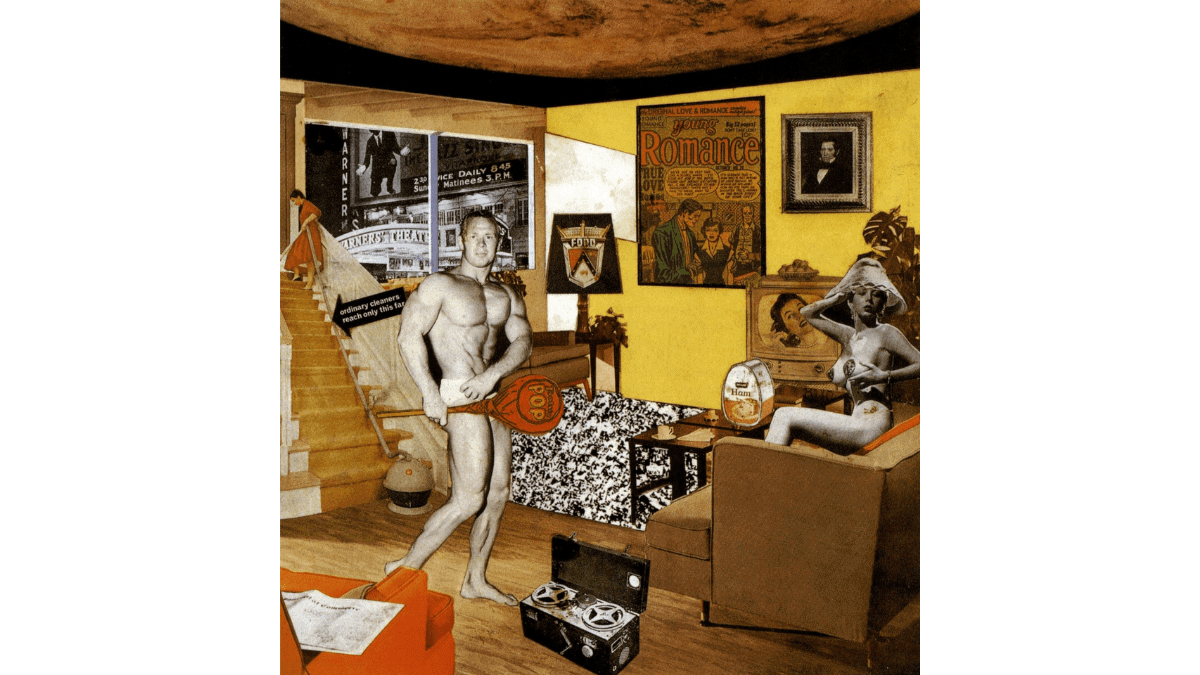 one of the famous pop art paintings called “Just what is it that makes today’s homes so different, so appealing?” by a famous pop artist known as Richard Hamilton.