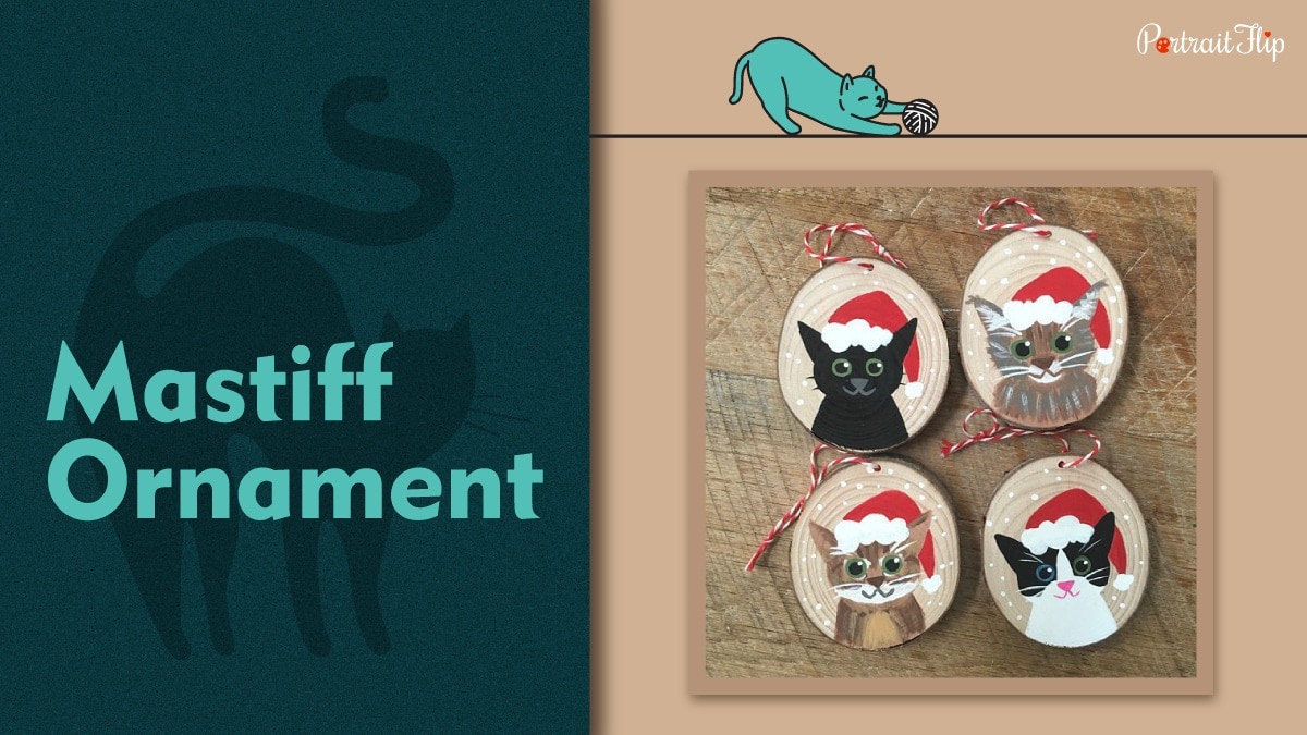 Mastiff ornament for cats