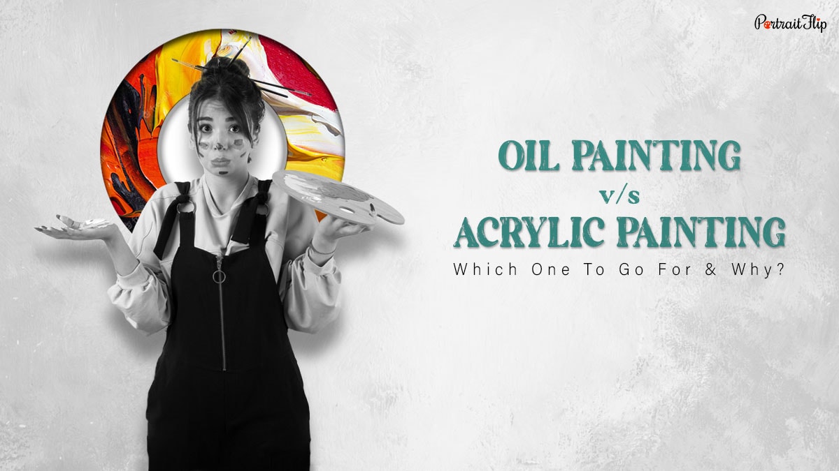 cover image of oil painting vs acrylic