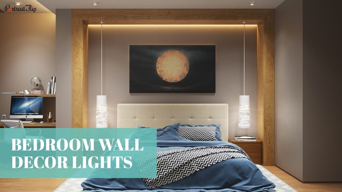 A beautiful bedroom interior that has beautiful hidden wall lights as a wall décor as one of the ideas for bedroom wall décor lights.
