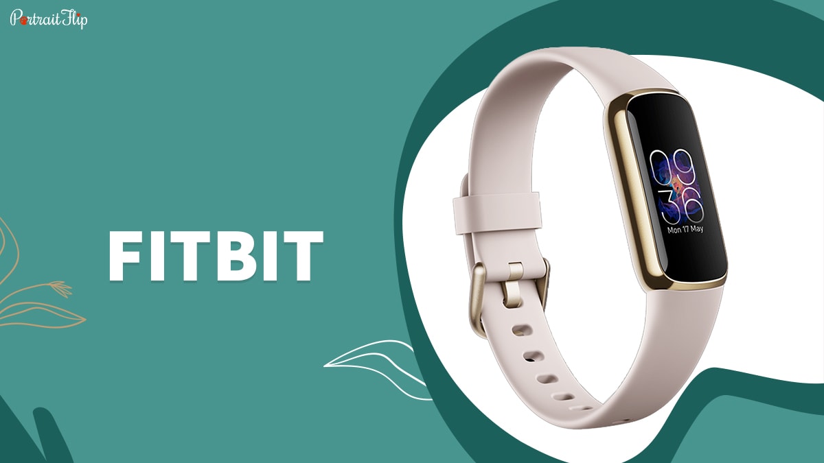 a white colored fitbit from best buy