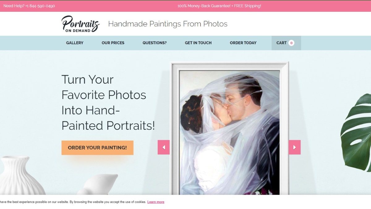 Portraits on Demand - A website that sells handmade Portraits
