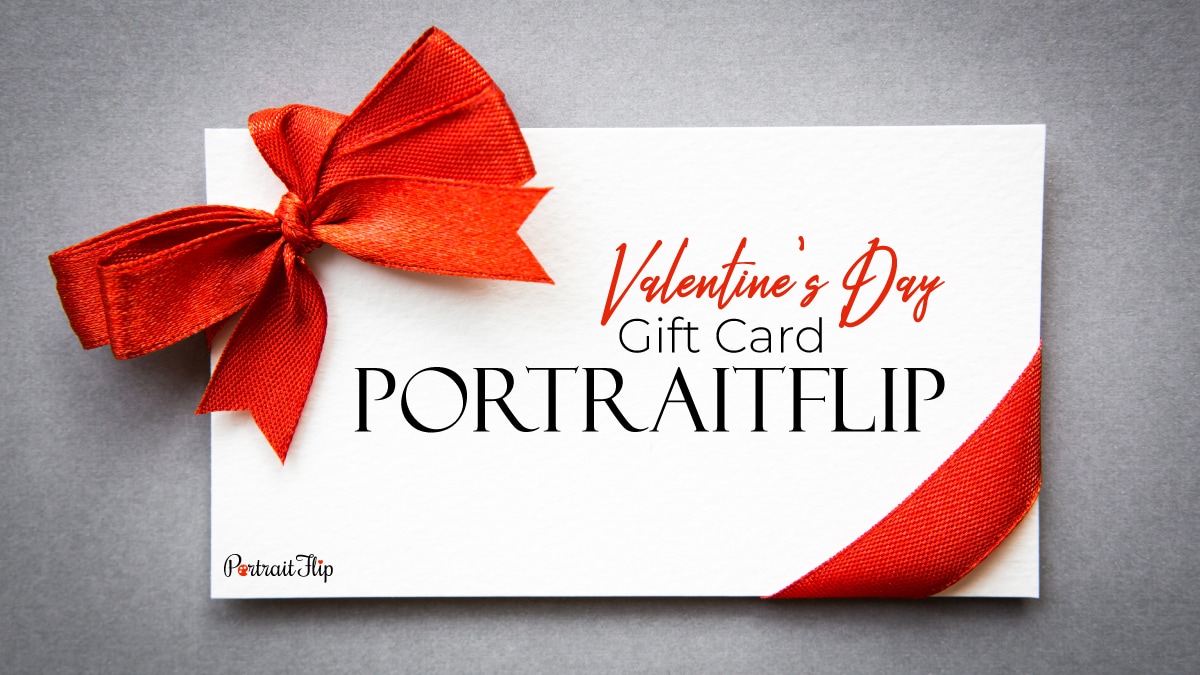 A valentine's day gift card from PortraitFlip