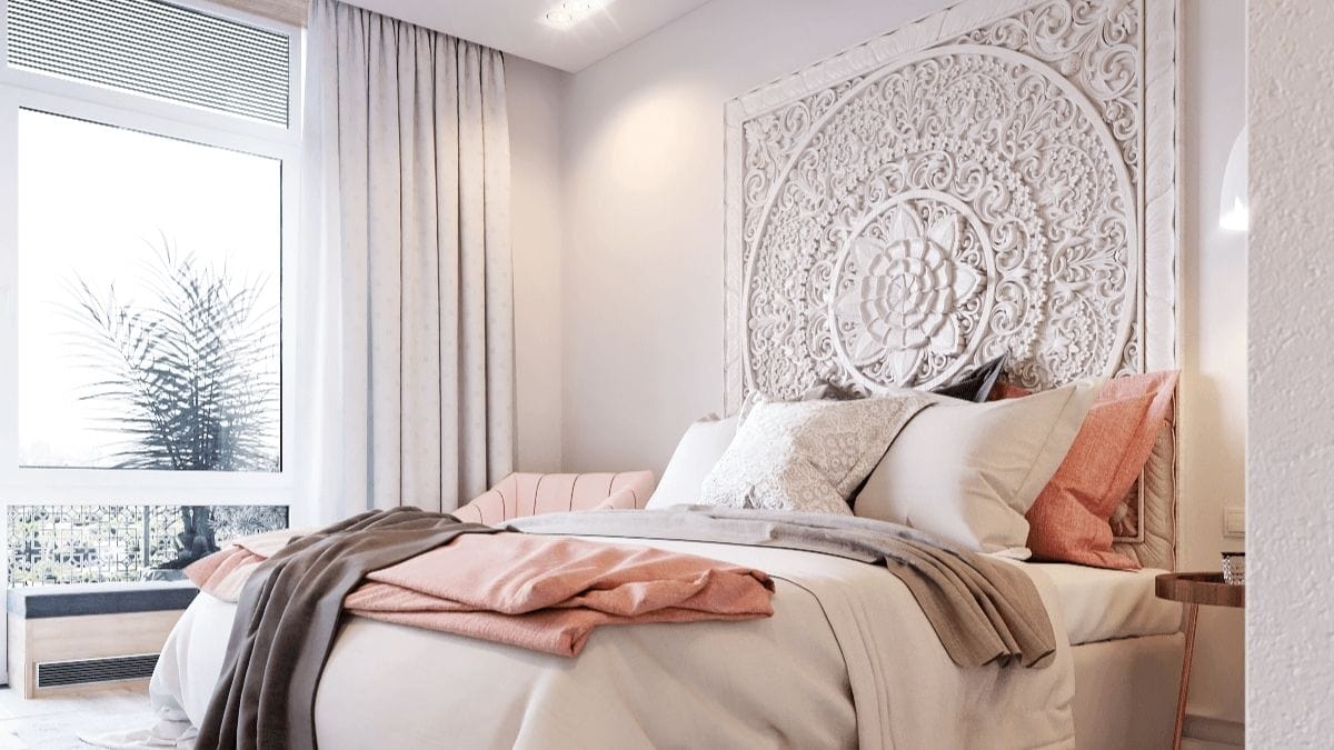 a classic example of how good white bedroom wall décor looks on white bedroom walls.
