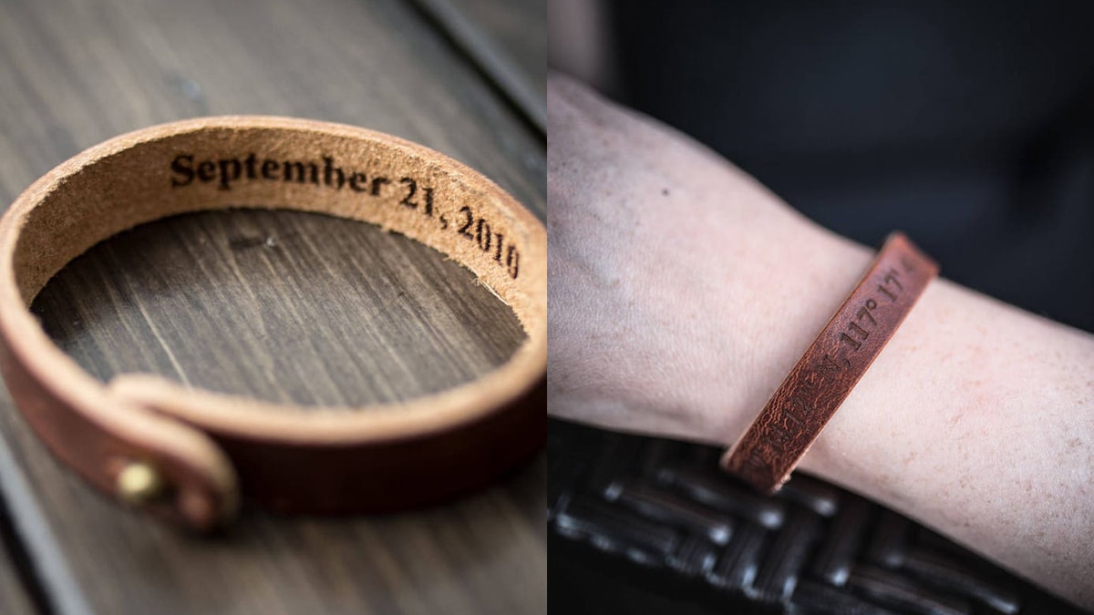secret message bracelet shown as one of the gifts for long distance relationships