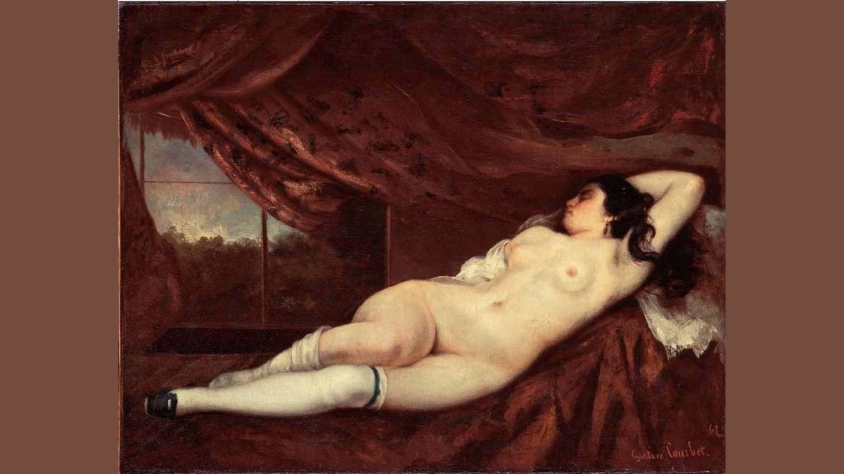 Sleeping Nude Woman, (1862) 