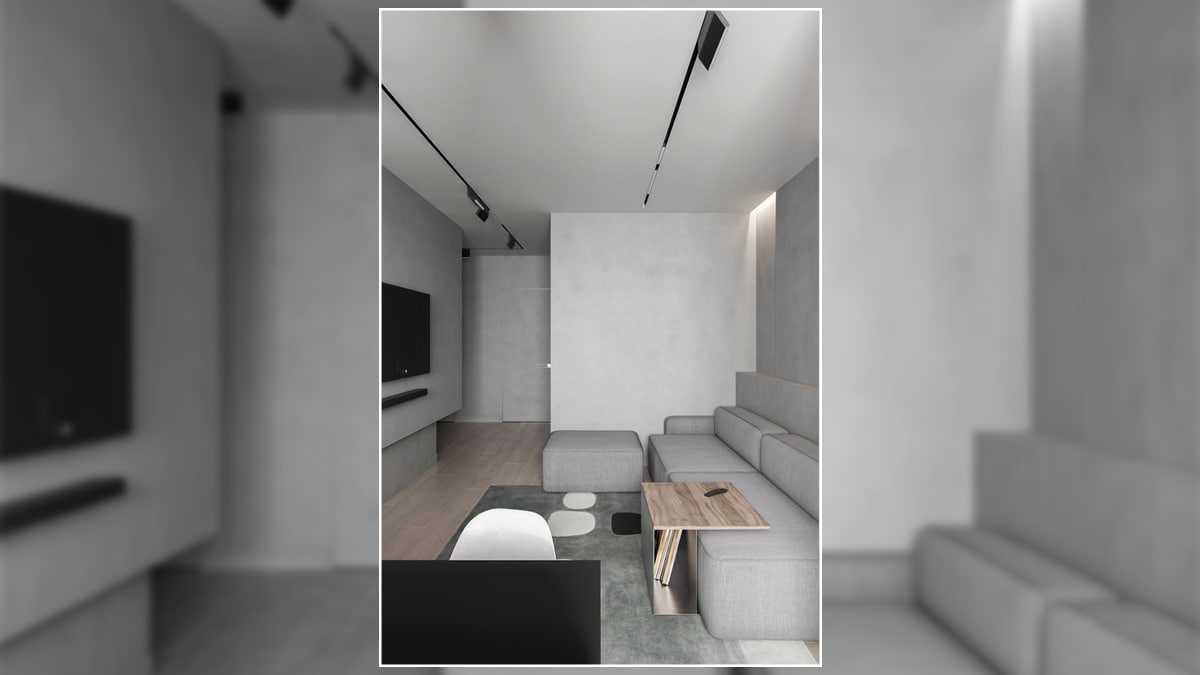 grey themed living room decor
