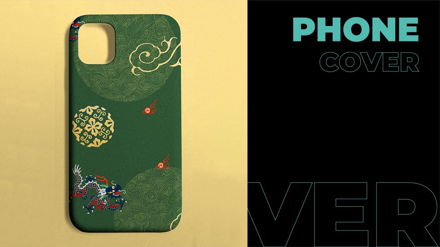 a green Phone cover