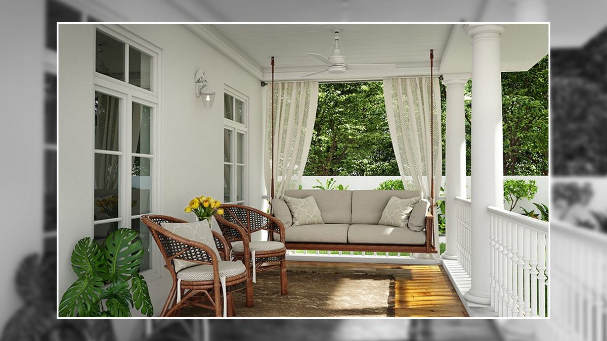 porch decor in a minimalist's way. 