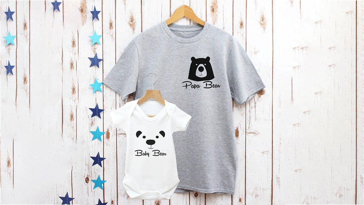 Matching father and child t-shirt set for fathers day