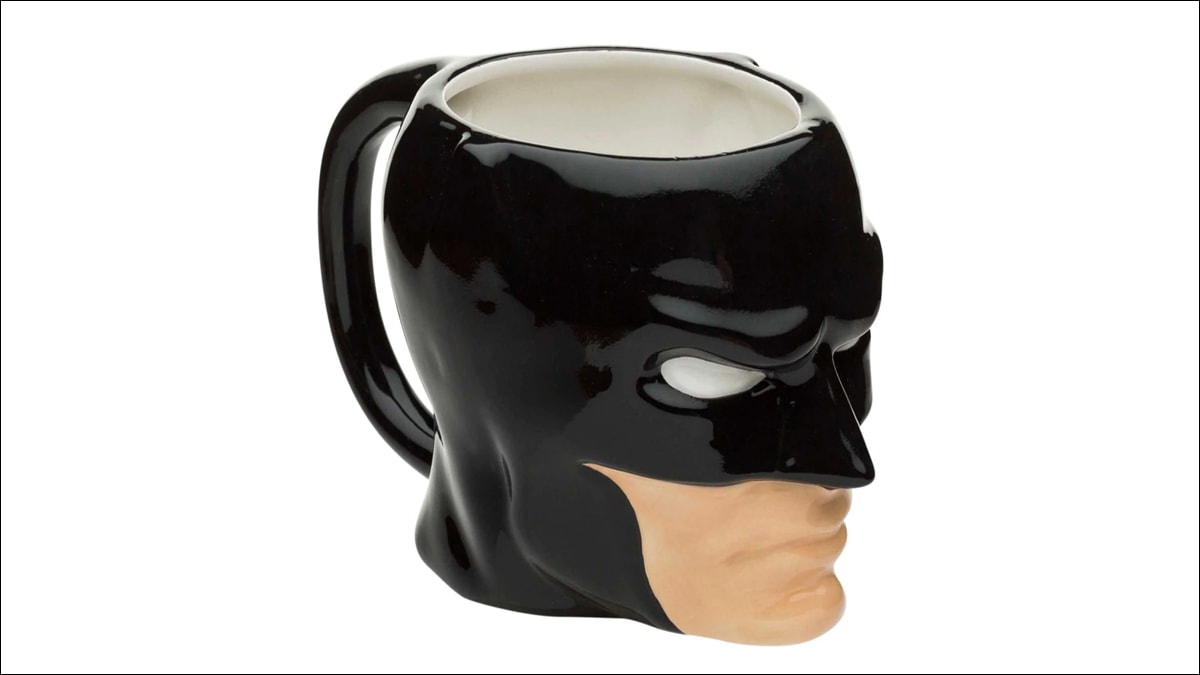 An awesome batman coffee cup is shown and it is one of the graduation gift ideas for brother.
