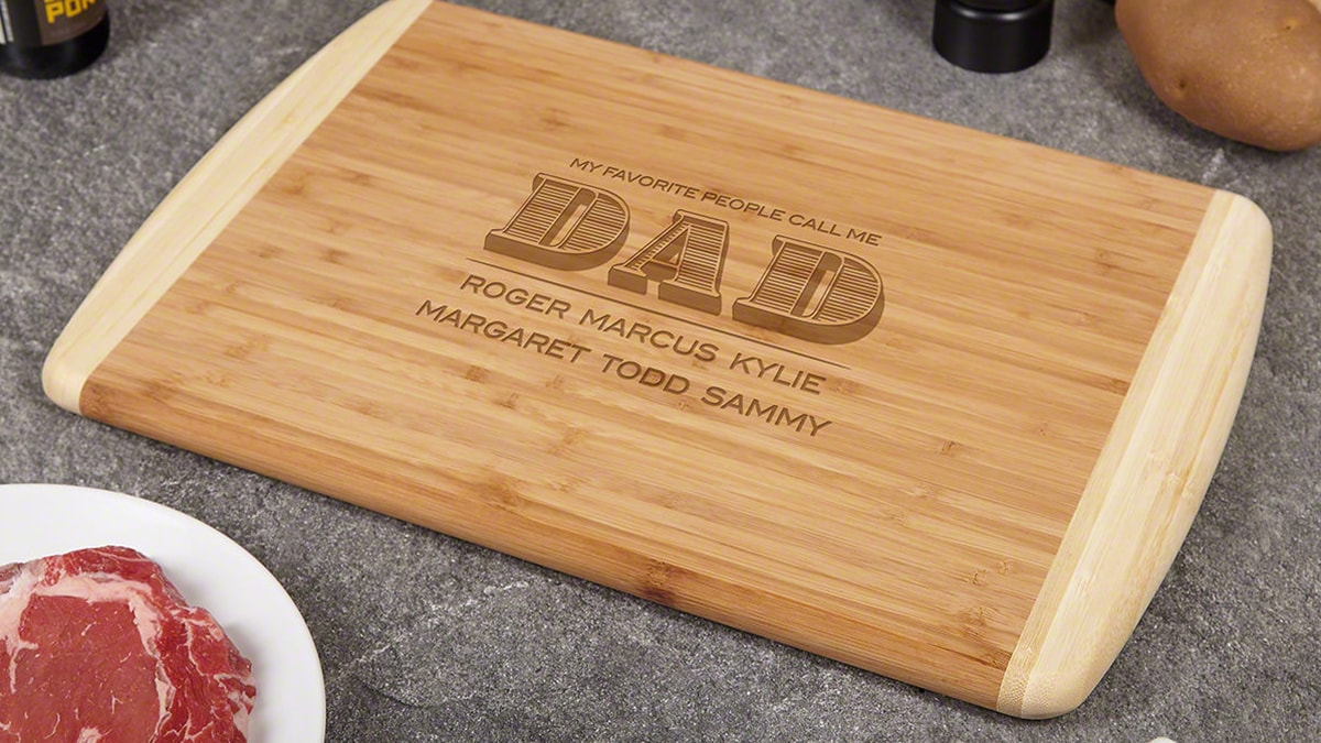 A customized cutting board