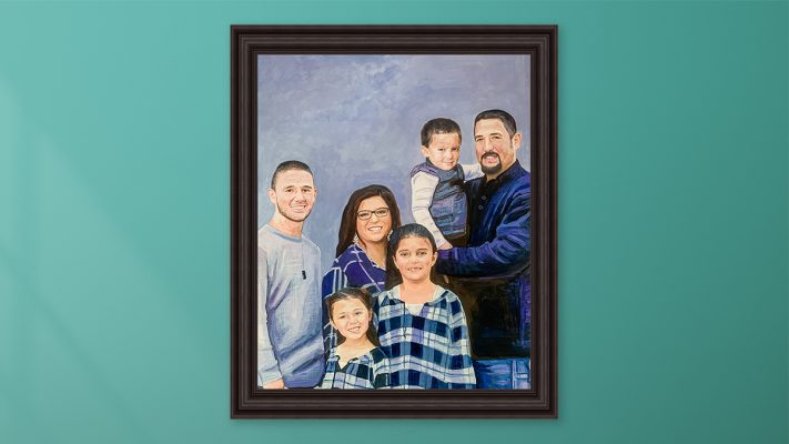 Family Pastel Painting
