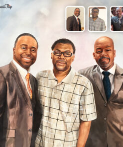 Family Pastel merged Portraits