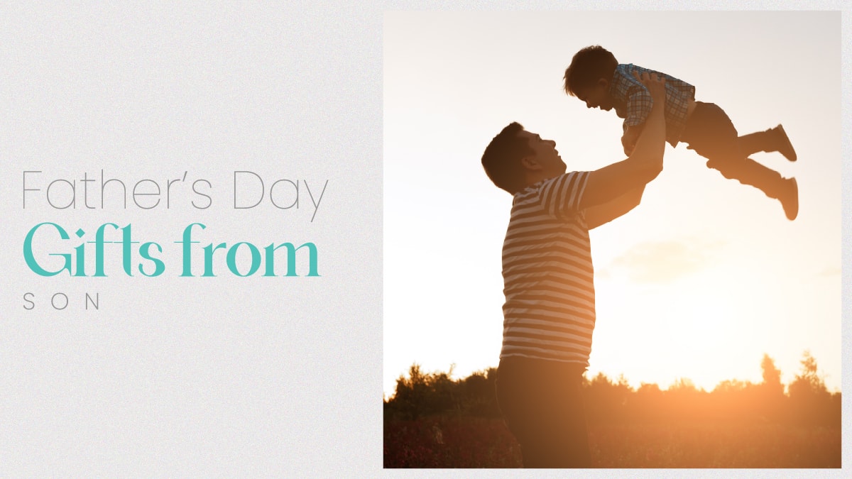 A father and son enjoying playtime during sunset