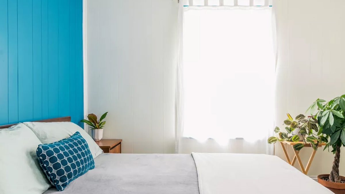 Beautiful bright accent for bedroom