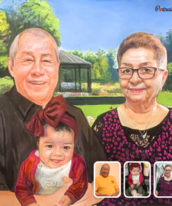 GrandParents and GrandChildren Pastel Portraits