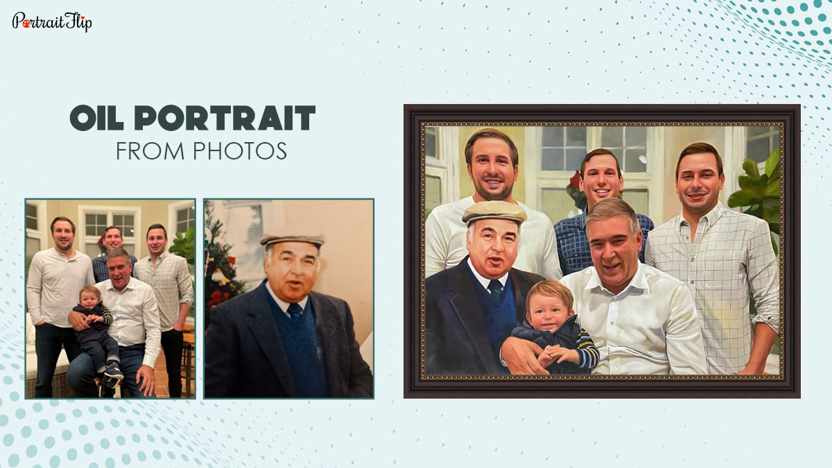 This image contains two photos that have been merged together in a handmade custom painting. They can be given as a gift for any occasion.