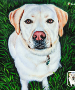 dog pastel painting