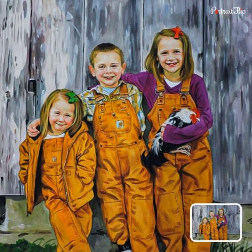 kids pastel painting