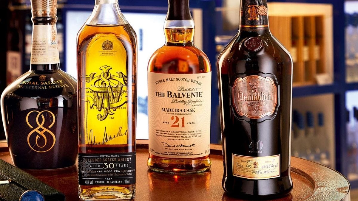 Vintage whiskey for anniversary
