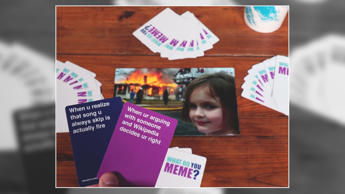 What do you meme is a board game, you can see the cards and the game as well. This is a graduation gift ideas for brother.