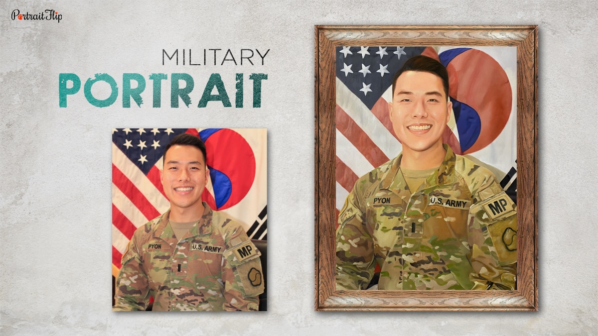A military portrait by PortraitFlip