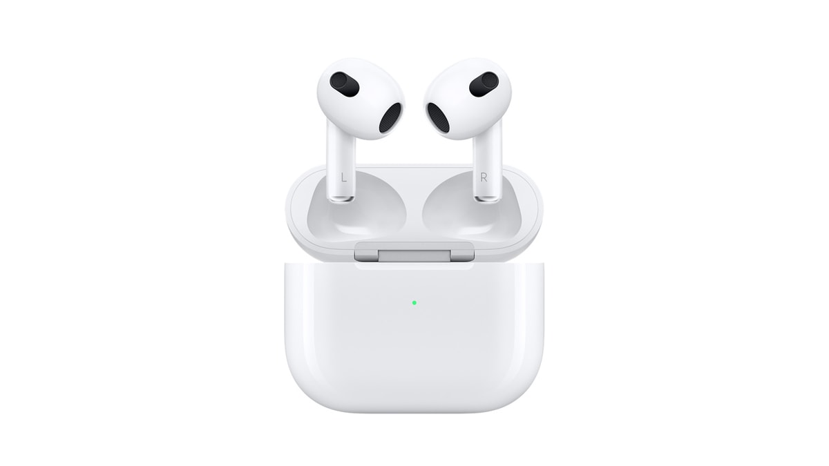 White color Air pods for friendship day.