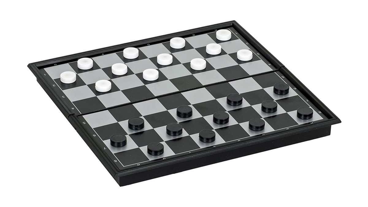 Travel checker game set