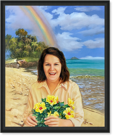 human oil portrait