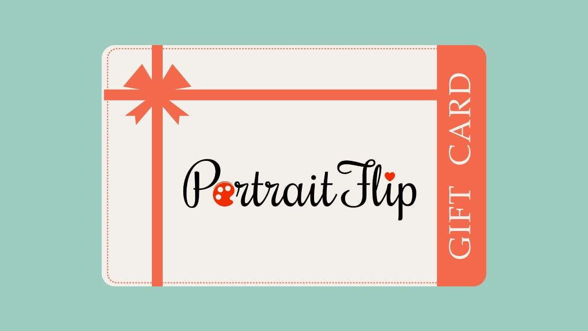 A customized gift card from PortraitFlip