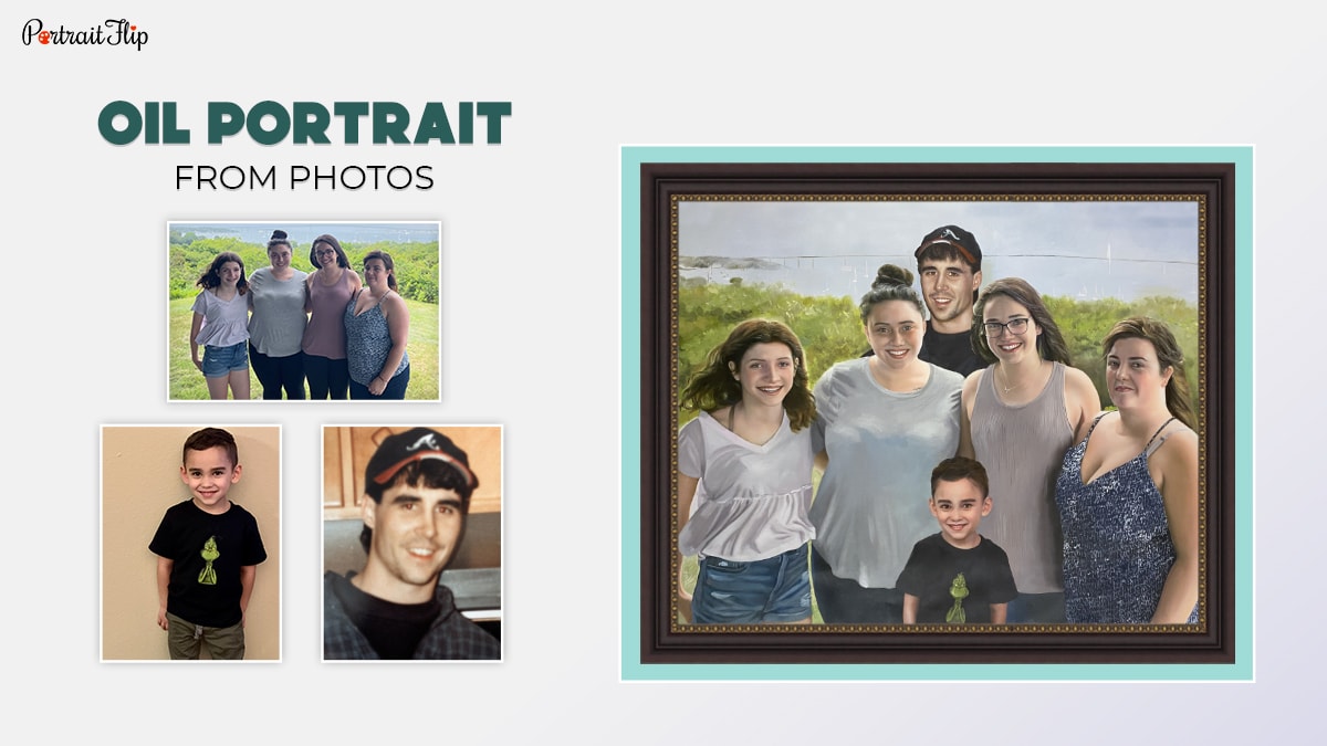 A compilation family portrait made by PortraitFlip