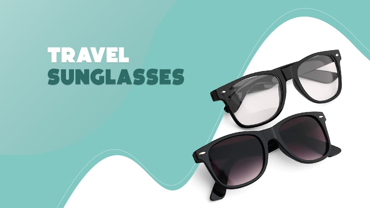 2 UV protect travel sunglasses 