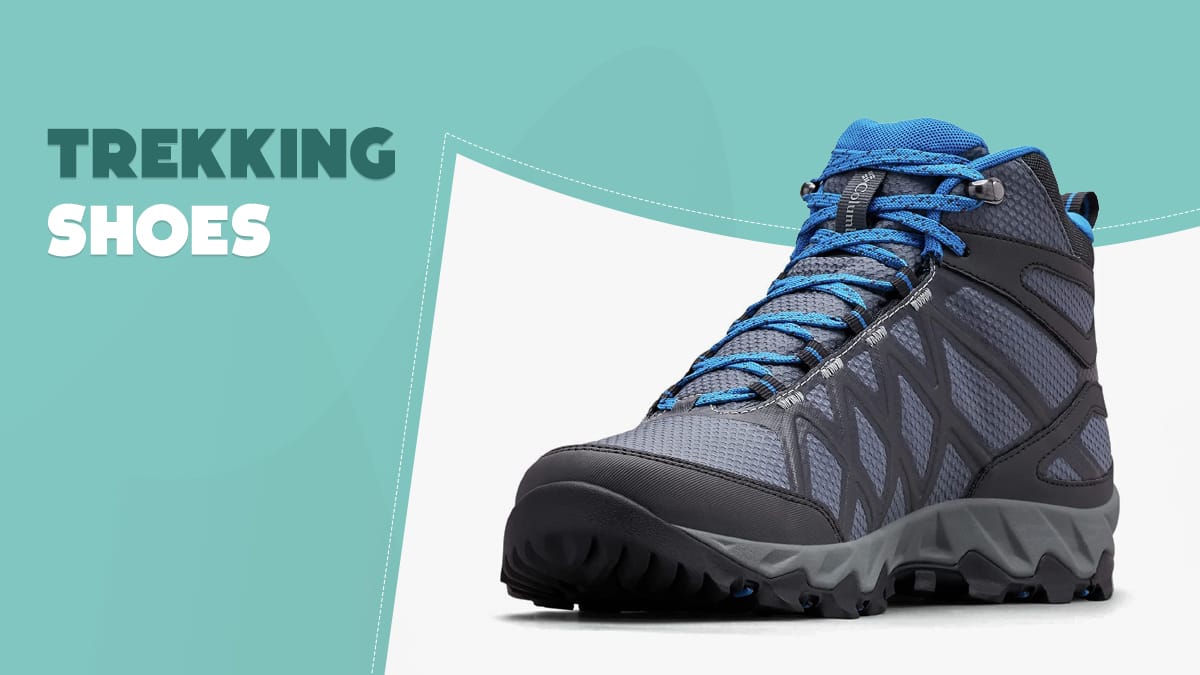 unisex grey textile trekking shoes