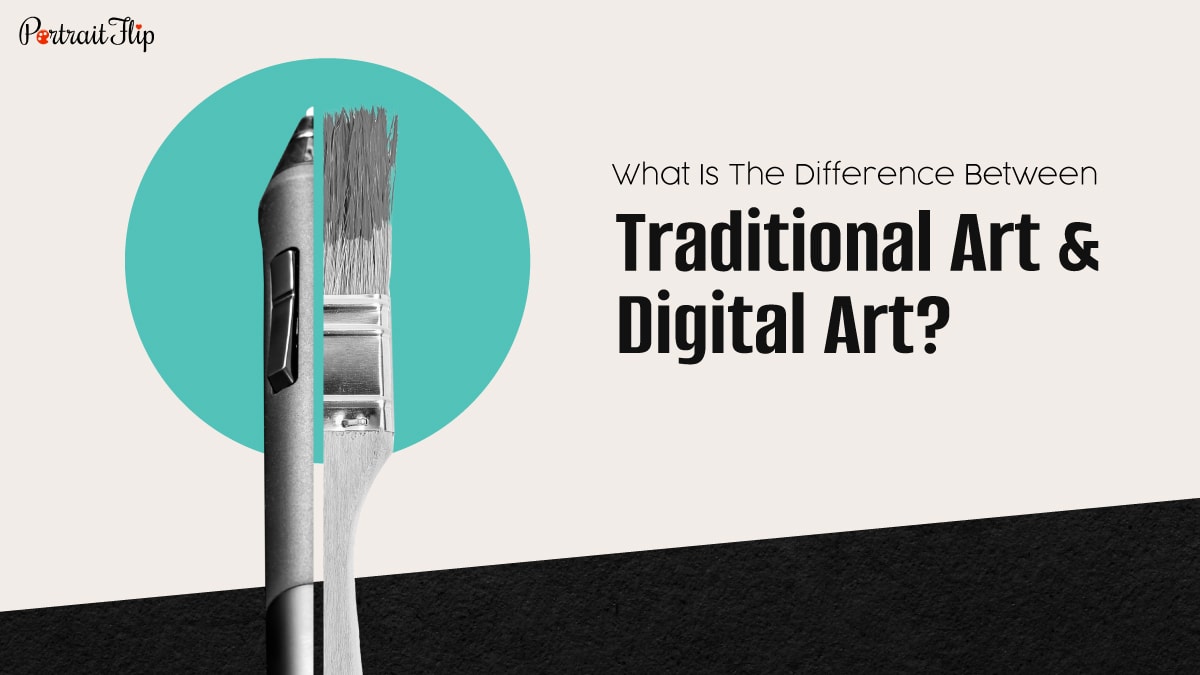 What is the difference between traditional art and digital art?