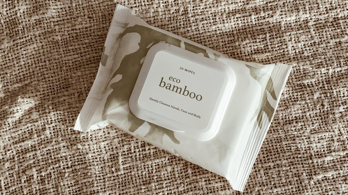 Bamboo wet wipes as an eco friendly gift