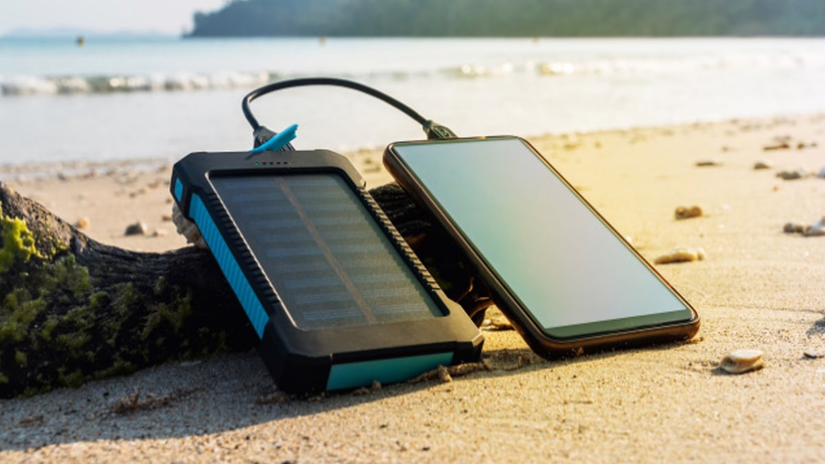 A solar power charger as an eco friendly gift