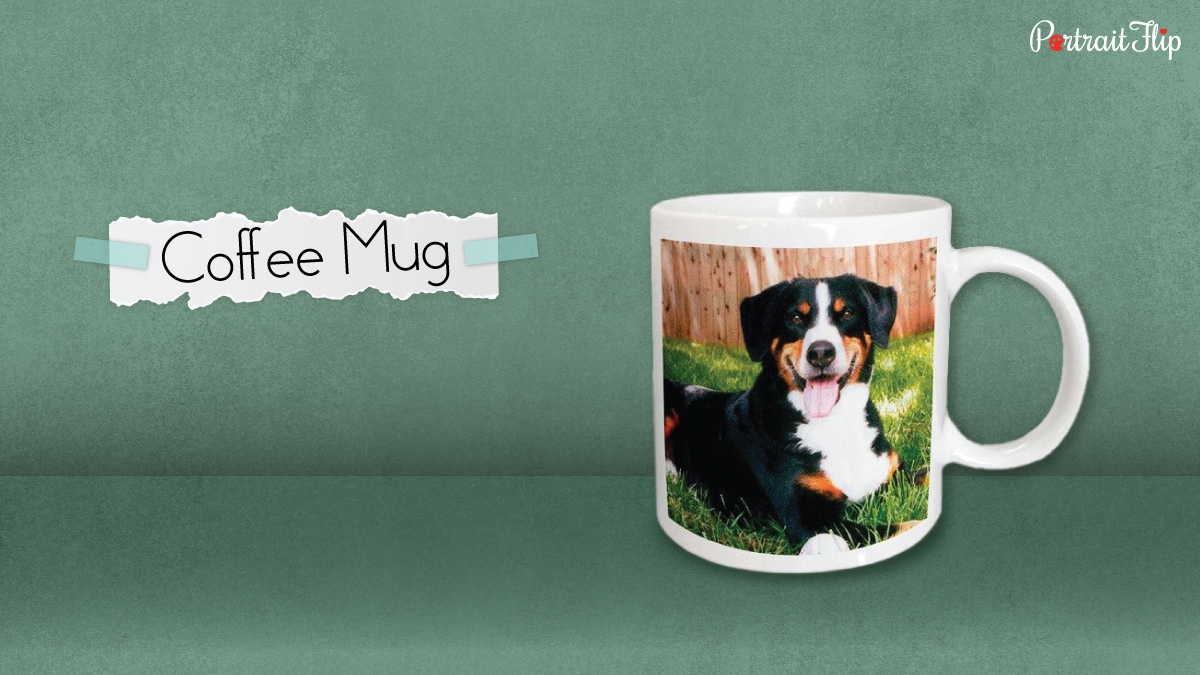 a dog photo printed mug