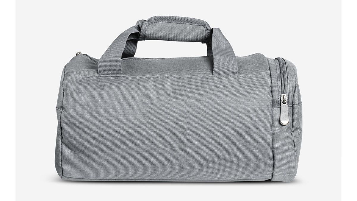 a grey duffel bag for brothers