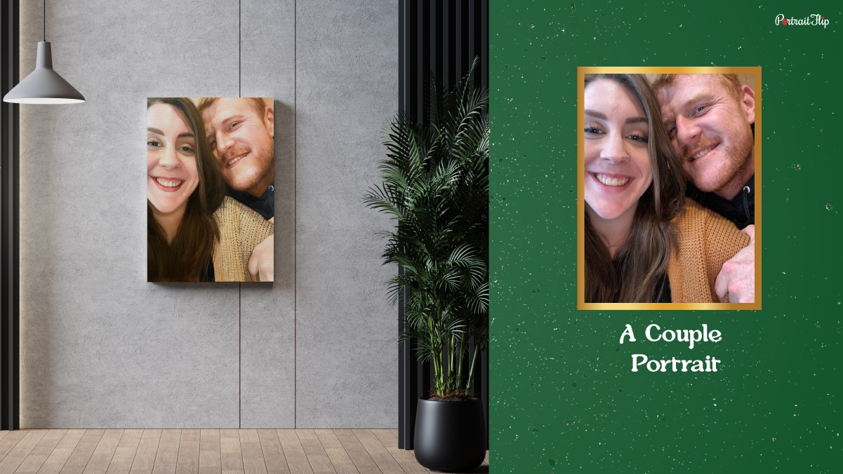 a couple portrait made by PortraitFlip